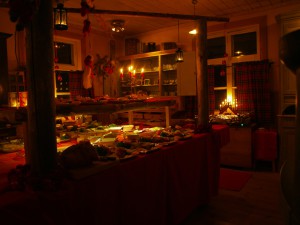 Christmas table at Wärdshuset