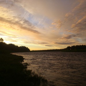 Kangos river in summertime