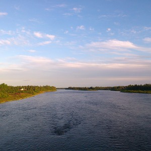 Kangos river summer above the arctic circle