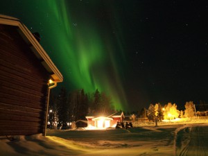 Northern Lights over Guesthouse