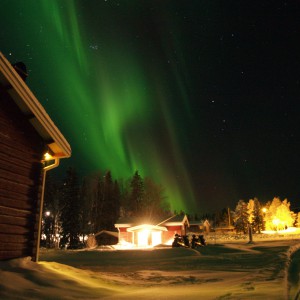 Northern Lights over Guesthouse