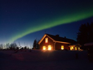 Northern Light over the Guesthouse