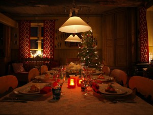 Christmas dining in Swedish Lapland