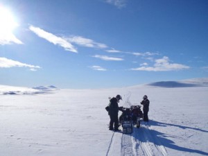 Snow mobil safari in Lapland, Sweden