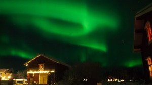Aurora over the Guesthouse