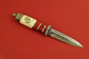 Stenvad Custom Knife dagger steel reindeer horn