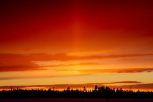 Red view of Lapland