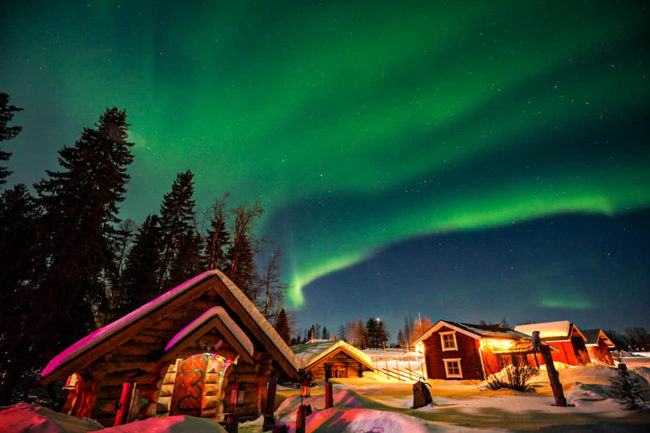 Lapland Guesthouse Vikingastugan Aurora Norrsken