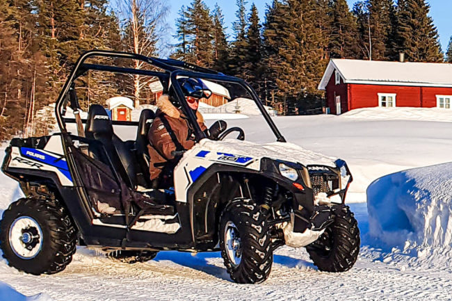 Lapland Activities 4-wheel Quads - driving turn