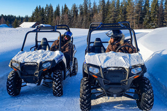 Lapland Guesthouse Activities Quads guests